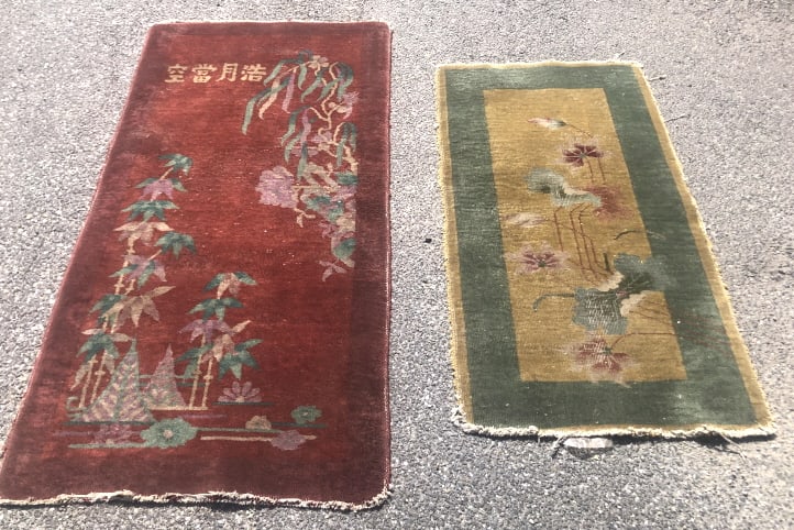 2 Chinese Scatter Rugs (1 of 9)