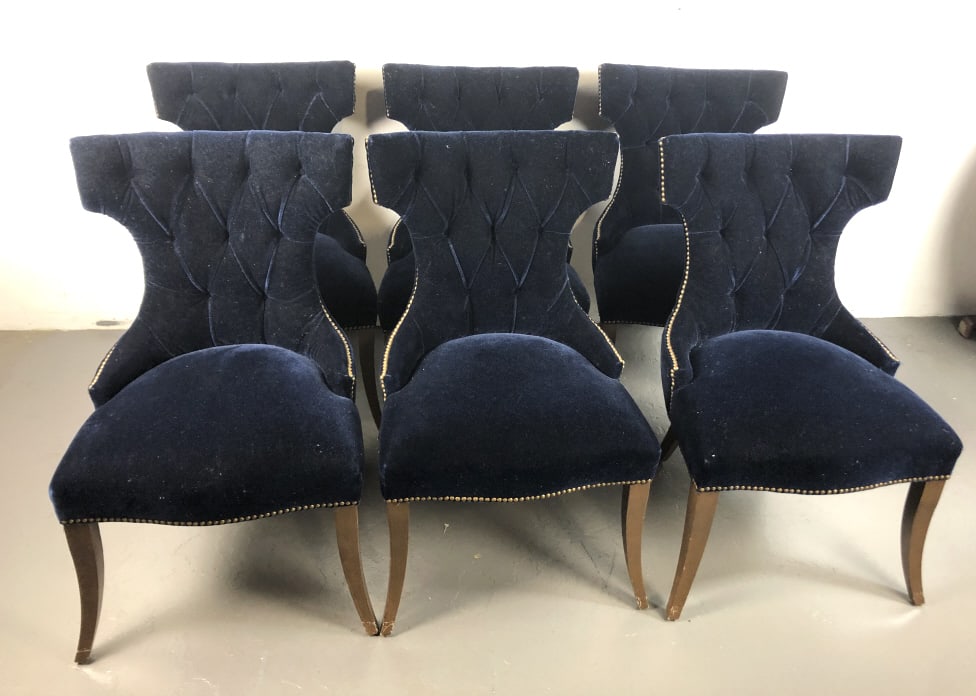Set of 6 Upholstered Dining Chairs (1 of 4)