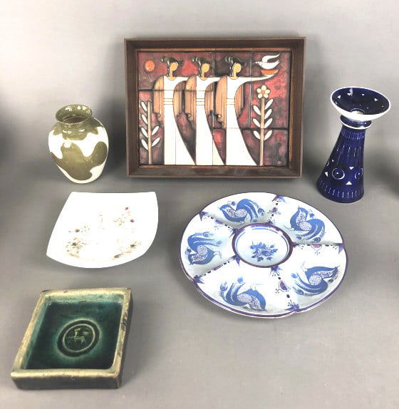 Group of MCM Style Porcelain & Ceramics (1 of 15)