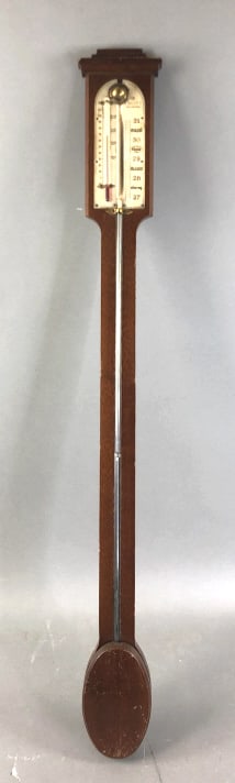 English Mahogany Stick Barometer (1 of 5)