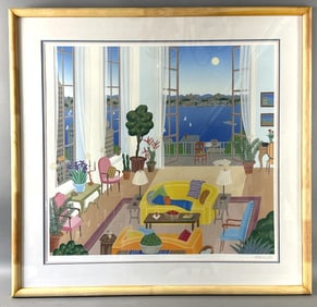 Thomas Mcknight - Riverside Drive Serigraph