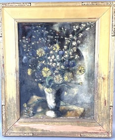 Flowers in Vase Oil on Canvas