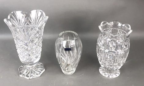Group of 3 Waterford Crystal Vases