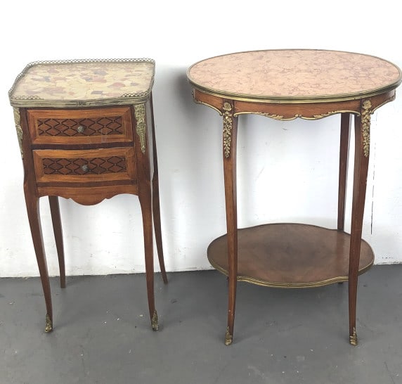 Louis XV Style Marble Top Side Table (1 of 8)
