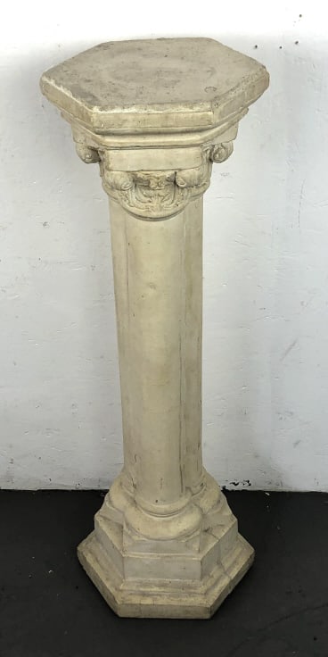 Gothic Style Portland Cement Pedestal (1 of 4)