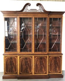 Councill Mahogany Inlaid Breakfront