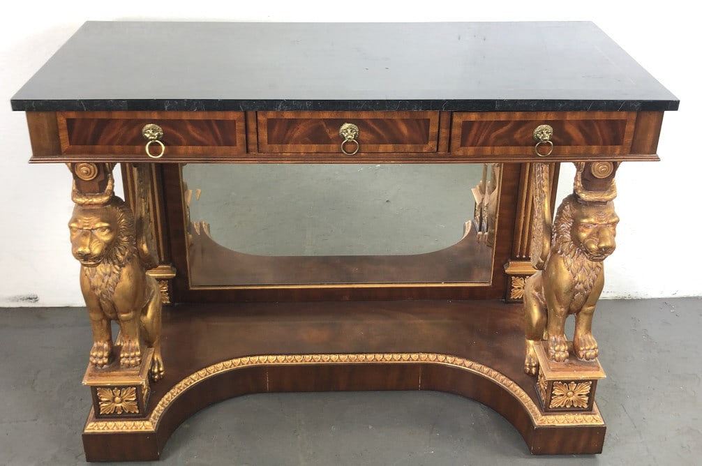 Maitland Smith Marble Top Console Table (1 of 6)