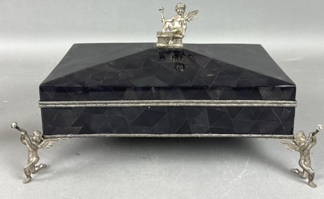 Maitland Smith Box with Cherubs