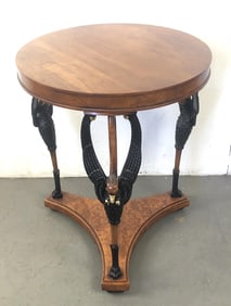 Neoclassical Style Fruitwood Center Table