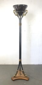 Maitland Smith Floor Lamp With Swan Supports