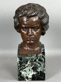 Bronze Bust of Beethoven by Eugene Victor