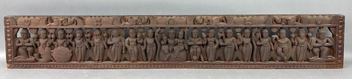 Indian Wood Carved Panel