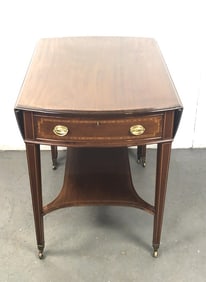Georgian Style Mahogany Inlaid Pembroke Table