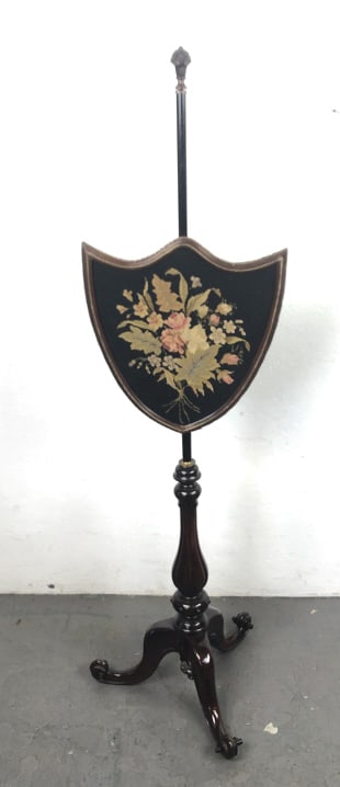 Victorian Rosewood Pole Screen (1 of 5)