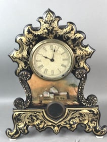 19th C American Cast Iron Clock