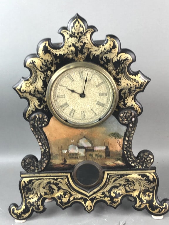 19th C American Cast Iron Clock (1 of 8)