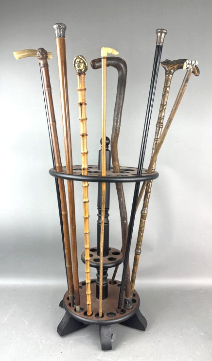 Group of 9 Walking Sticks & Canes (1 of 8)