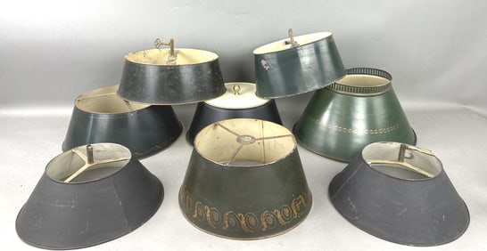 Group of Metal Tole Shades