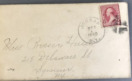 George Washington 2 Cent Stamp on 1890 Envelope