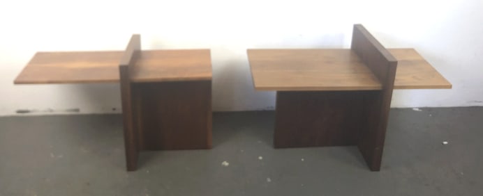 Two Mid Century Modern Side Tables
