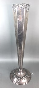 Large Silver Plated Vase