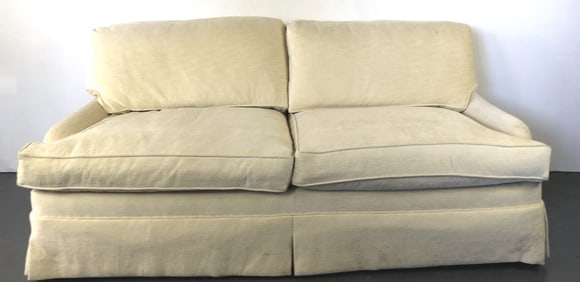 Cream Upholstered Sofa