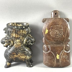 Jade Censer and Carving