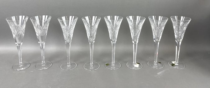 Group of 8 Waterford Toasting Flutes