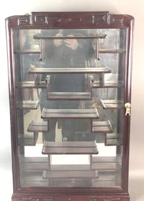 Asian Style Hardwood Display Case