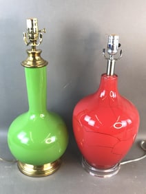 Green Porcelain Lamp