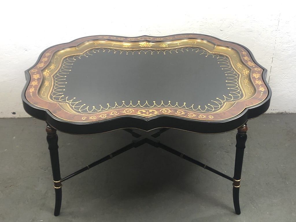 Vintage Nininger Custom Lacquered Tray Table (1 of 5)