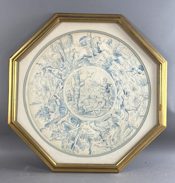 Neoclassical Gouache of St. Sebastian (1 of 6)