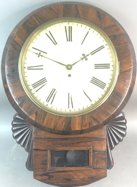 19th C. Rosewood Wall Clock (1 of 4)