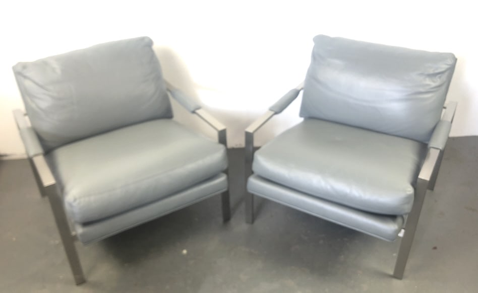 2 Crate & Barrel Contemporary Arm Chairs (1 of 7)