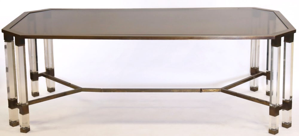 After Charles Hollis Jones Gilt Metal Table (1 of 4)