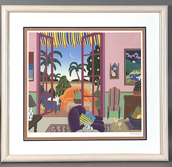 Thomas McKnight - Villa Rosa Serigraph (1 of 6)