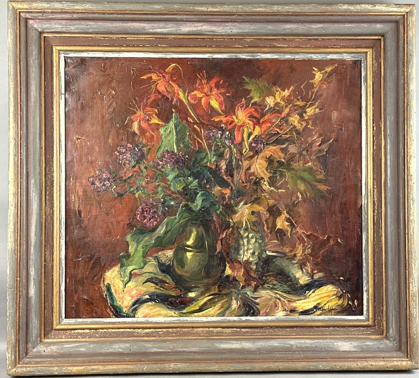 Hoffman- Floral Still Life Painting - 1943 (1 of 6)