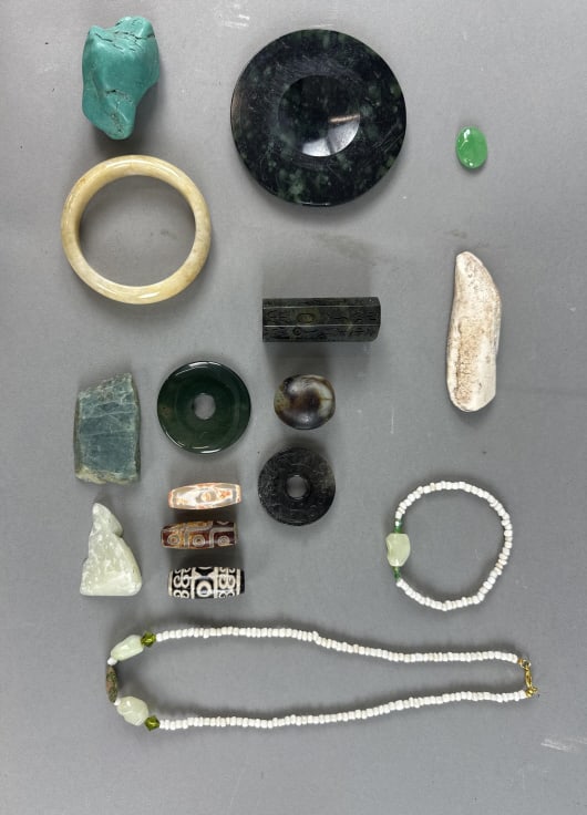 Group of Jade And Other Stone Articles (1 of 7)