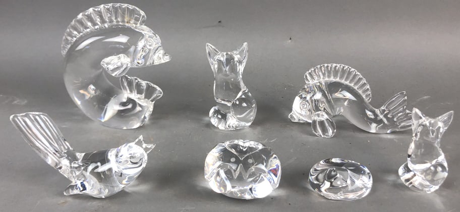 Group of Seven Steuben Crystal Figures (1 of 11)