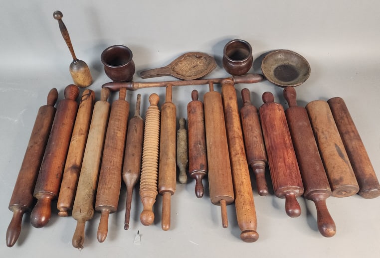 23 Antique Wooden Kitchen Items (1 of 9)