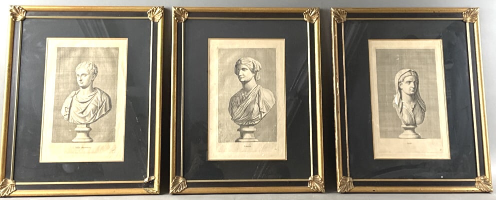 Group of Three Framed Engravings (1 of 9)