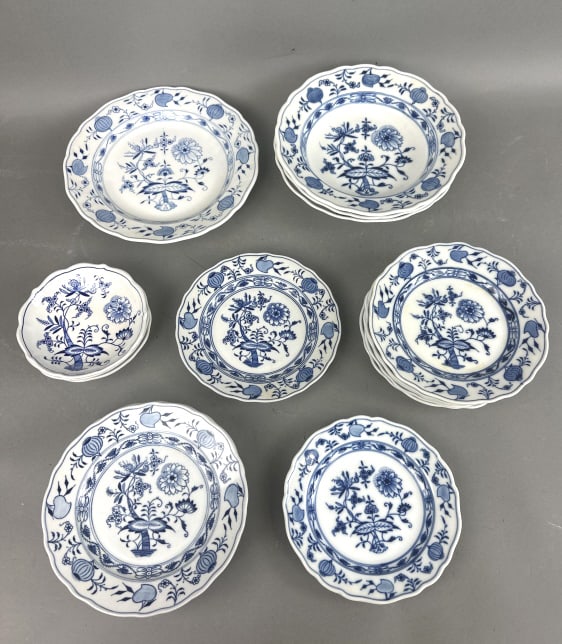 Group of Meissen and Meissen Style Dishes. (1 of 9)