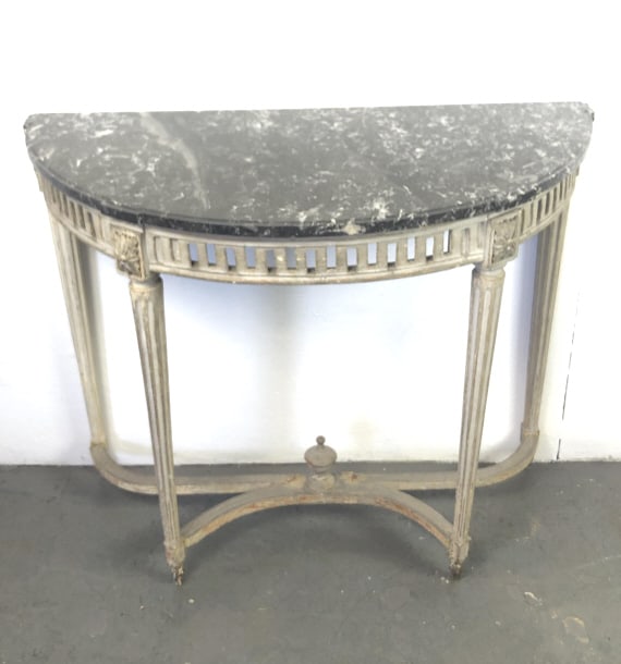 18th C. Neoclassical Style Marble Top Console (1 of 8)