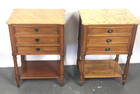 Two Louis XVI Style Bedside Stands