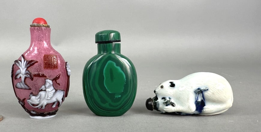 Group of Three Chinese Snuff Bottles (1 of 5)