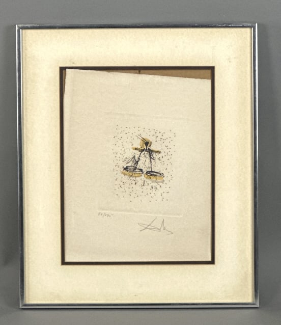 Salvador Dali Libra Lithograph (1 of 9)