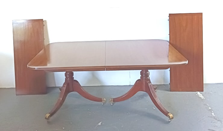 Baker Mahogany Double Pedestal Dining Table (1 of 6)