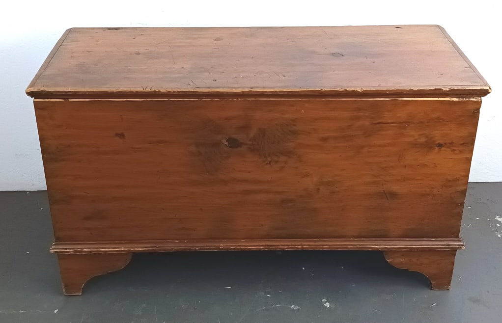 19th C. Stained Wood Blanket Chest (1 of 7)