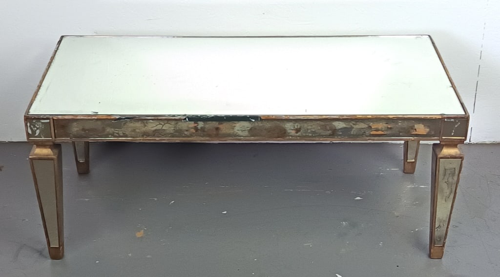 Mid Century Mirrored Cocktail Table (1 of 6)