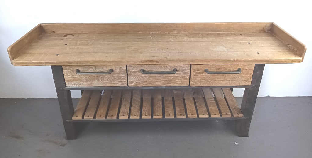 Our House Industrial Wall Table Workbench (1 of 6)